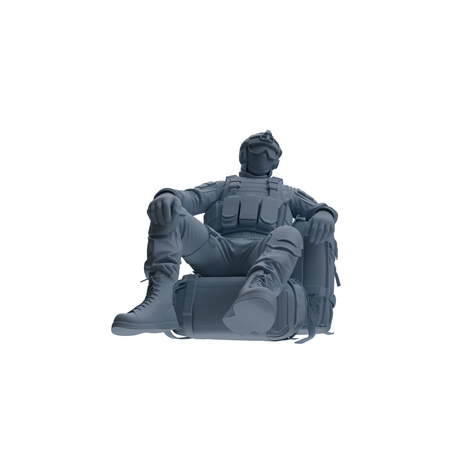 MRY-SFW SSTR353 Modern American Mercenary Rest 3 Four-Person Group