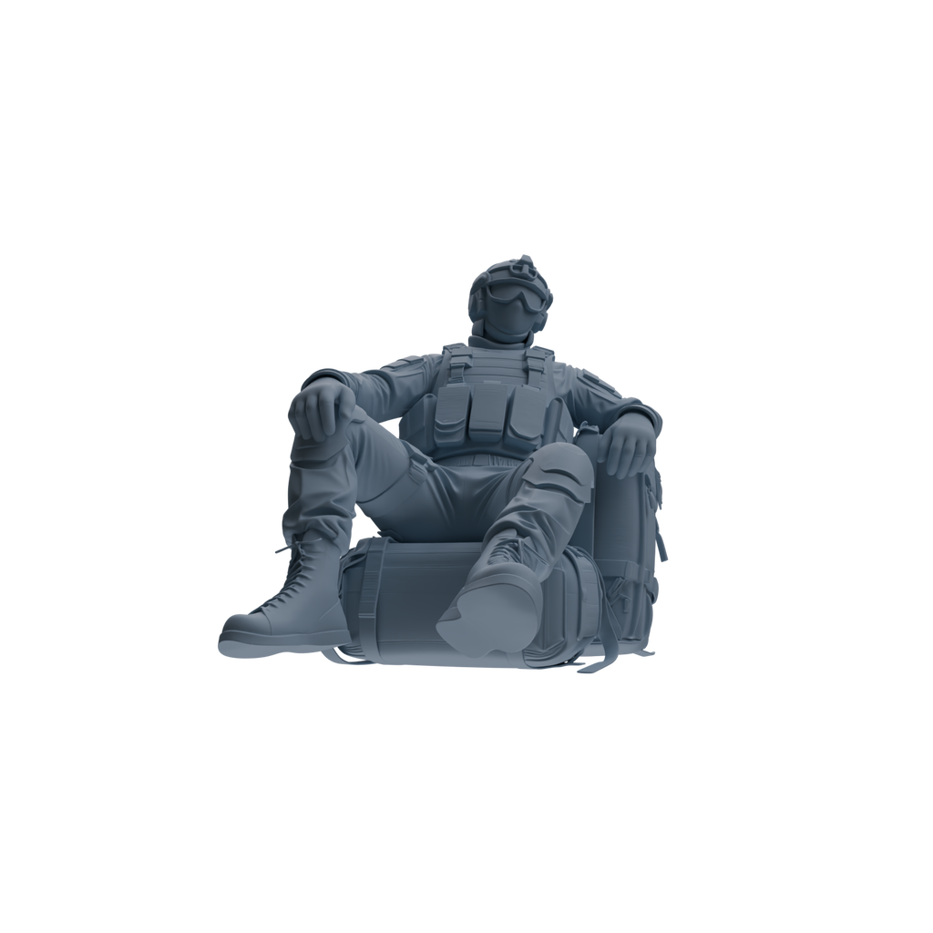 MRY-SFW SSTR353 Modern American Mercenary Rest 3 Four-Person Group