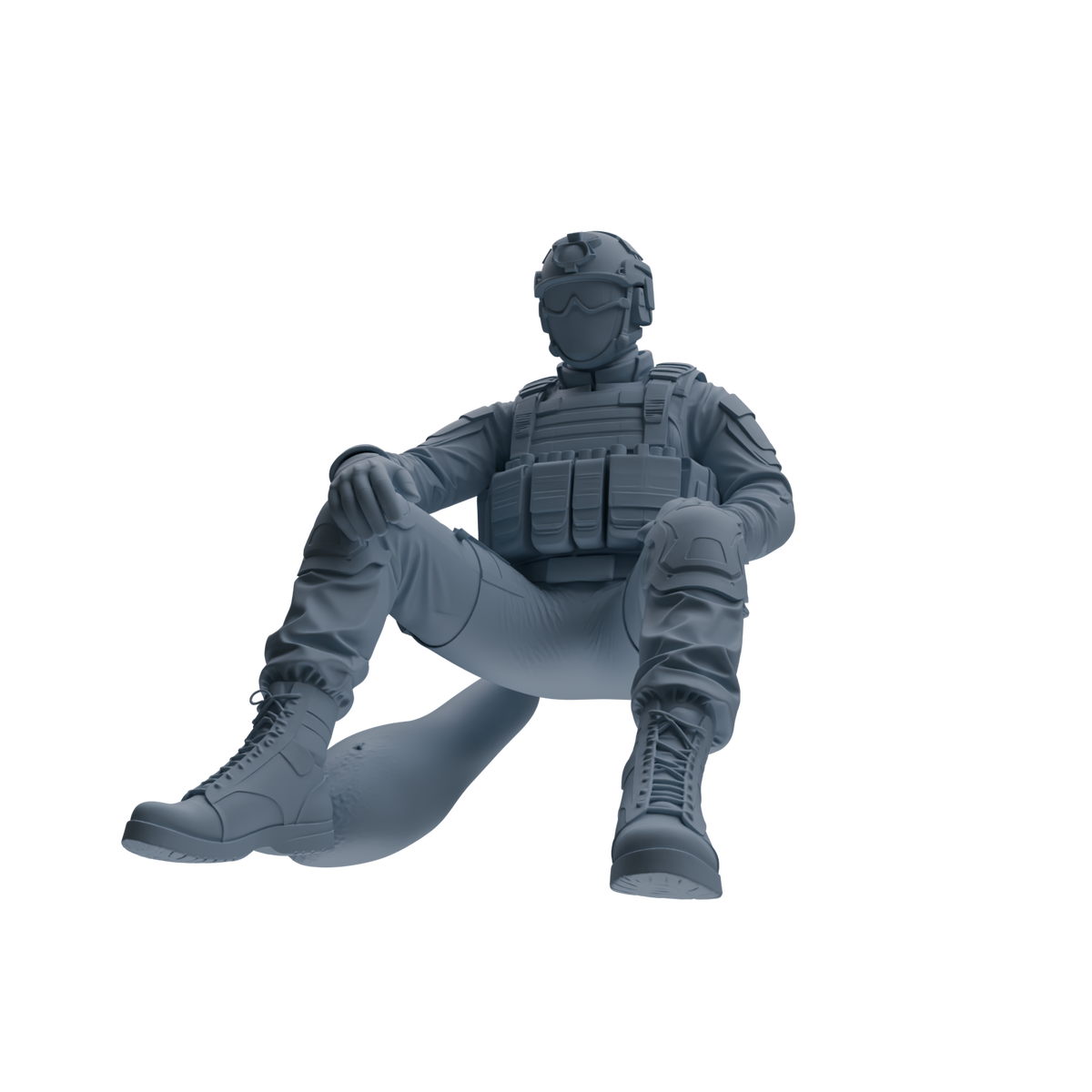 MRY-SFW SSTR351 Modern American Mercenary Rest Four-Person Group — detail view 2