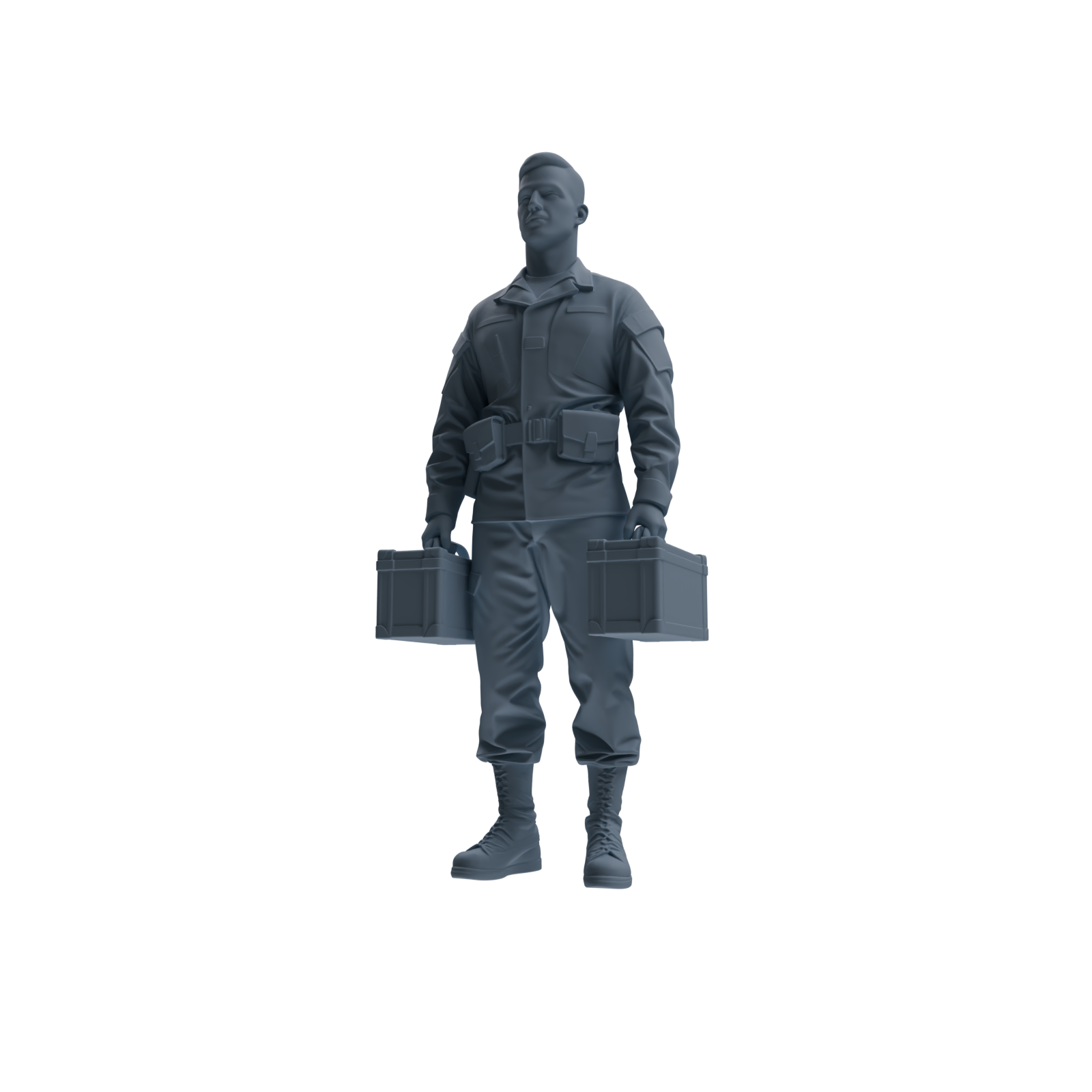 MRY-SFW SSTR244 Modern U.S. Army Logistics Soldier Logistics Four-Person Group