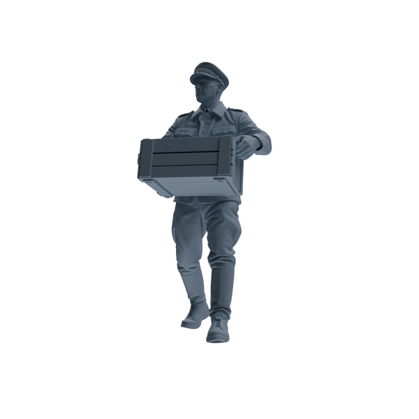 MRY-SFW SSTR256 WWI German Army Logistics Soldier Logistics Four-Person Group