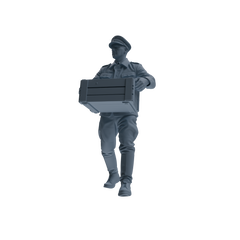MRY-SFW SSTR256 WWI German Army Logistics Soldier Logistics Four-Person Group
