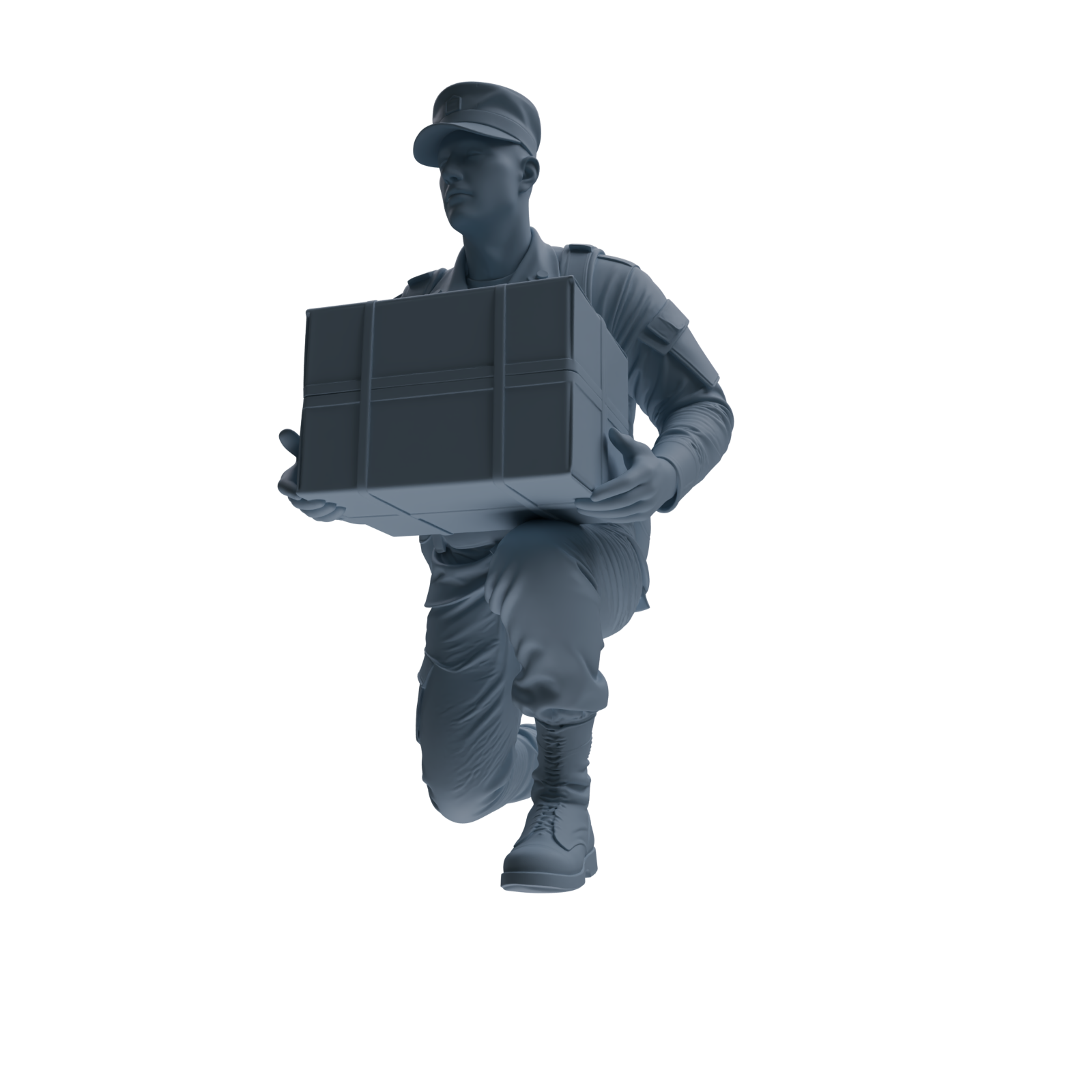 MRY-SFW SSTR244 Modern U.S. Army Logistics Soldier Logistics Four-Person Group