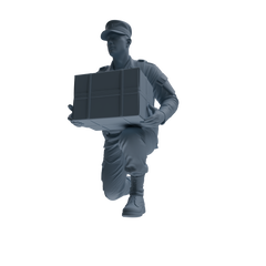 MRY-SFW SSTR244 Modern U.S. Army Logistics Soldier Logistics Four-Person Group