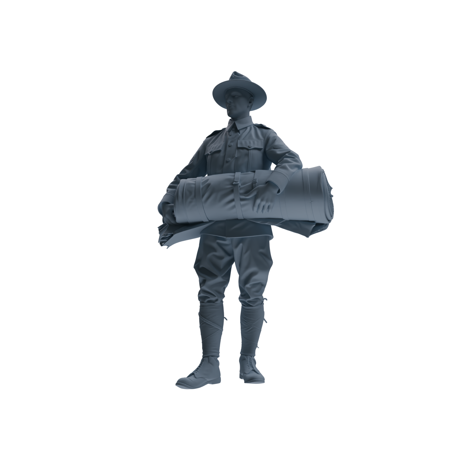 MRY-SFW SSTR264 WWI U.S. Army Logistics Soldier Logistics Four-Person Group
