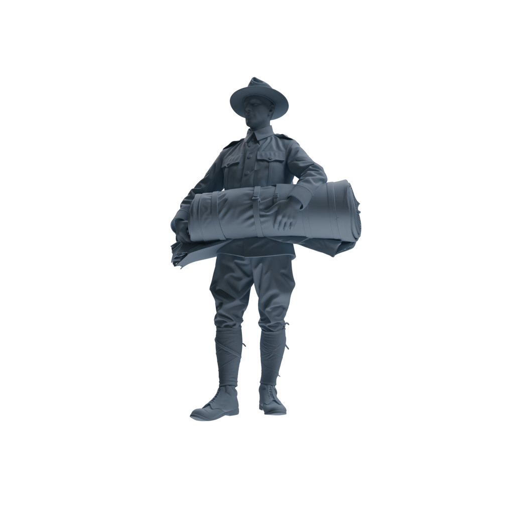 MRY-SFW SSTR264 WWI U.S. Army Logistics Soldier Logistics Four-Person Group