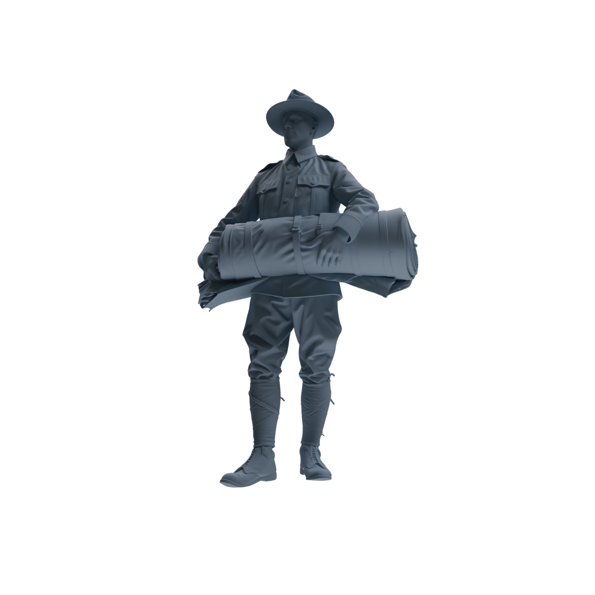 MRY-SFW SSTR264 WWI U.S. Army Logistics Soldier Logistics Four-Person Group — detail view 2