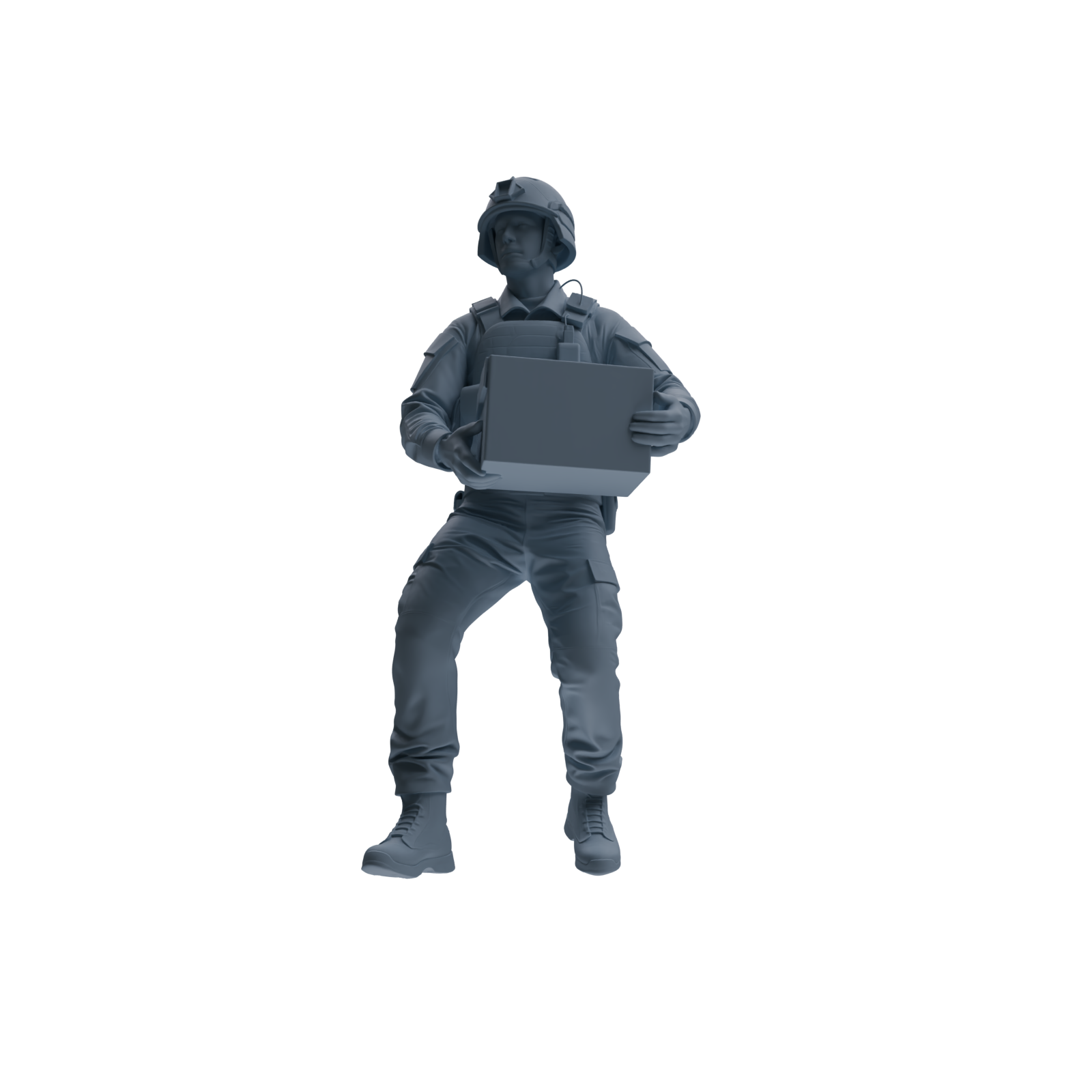 MRY-SFW SSTR236 Modern French Army Logistics Soldier Logistics Four-Person Group