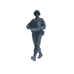 MRY-SFW SSTR225 WWII U.S. Army Logistics Soldier Logistics Four-Person Group