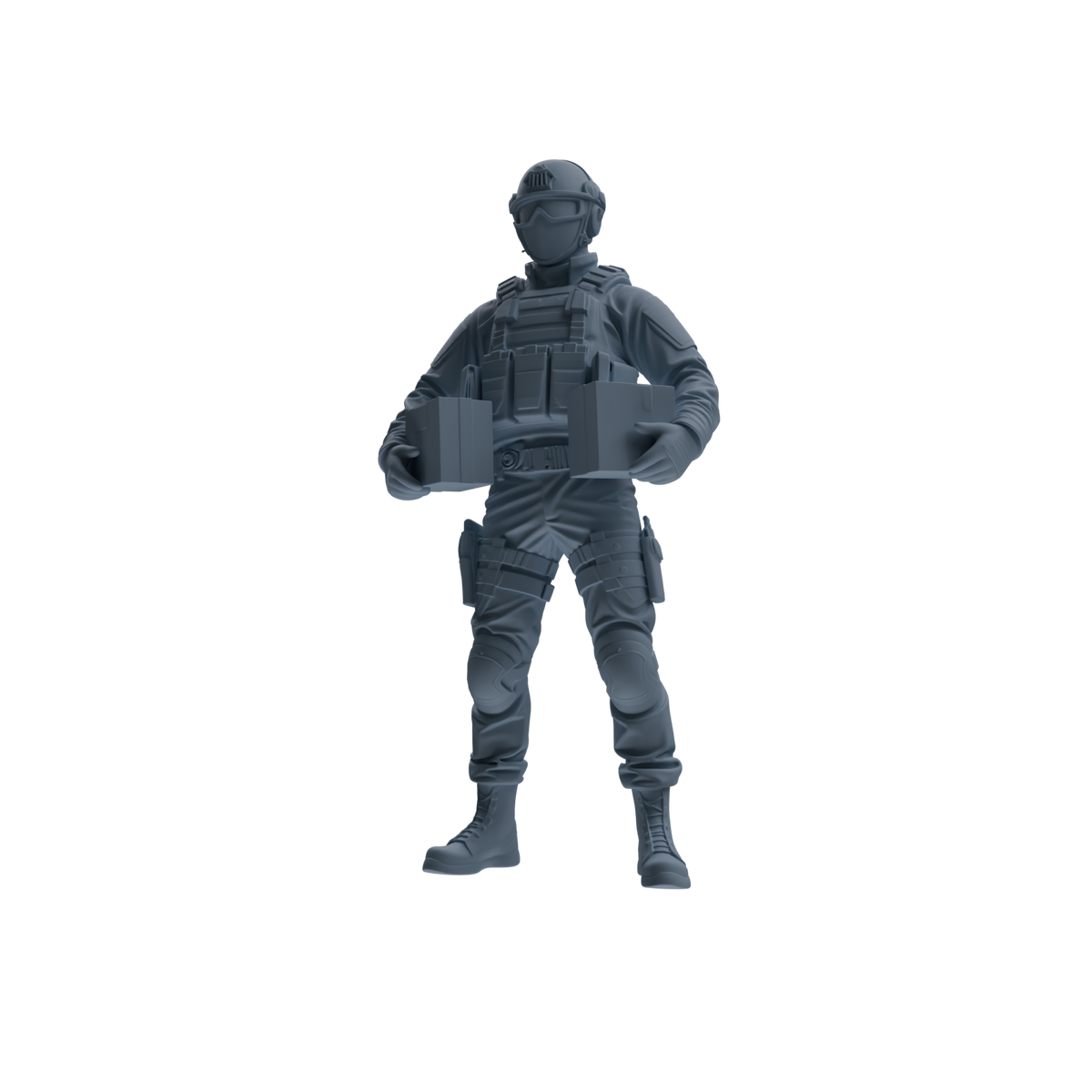 MRY-SFW SSTR344 Modern American Mercenary Carrying Four-Person Group — detail view 2