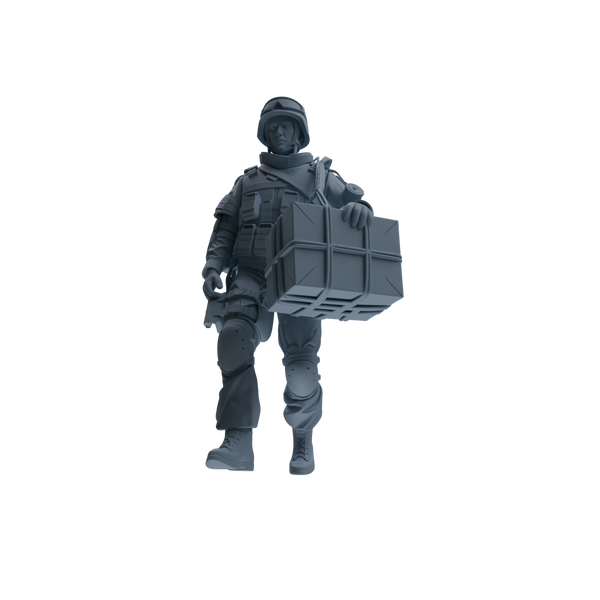 MRY-SFW SSTR326 Modern Counter-Terrorism SWAT Suppressor Logistics Four-Person Group