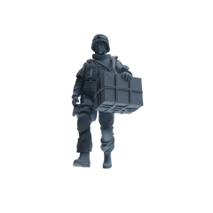 MRY-SFW SSTR326 Modern Counter-Terrorism SWAT Suppressor Logistics Four-Person Group