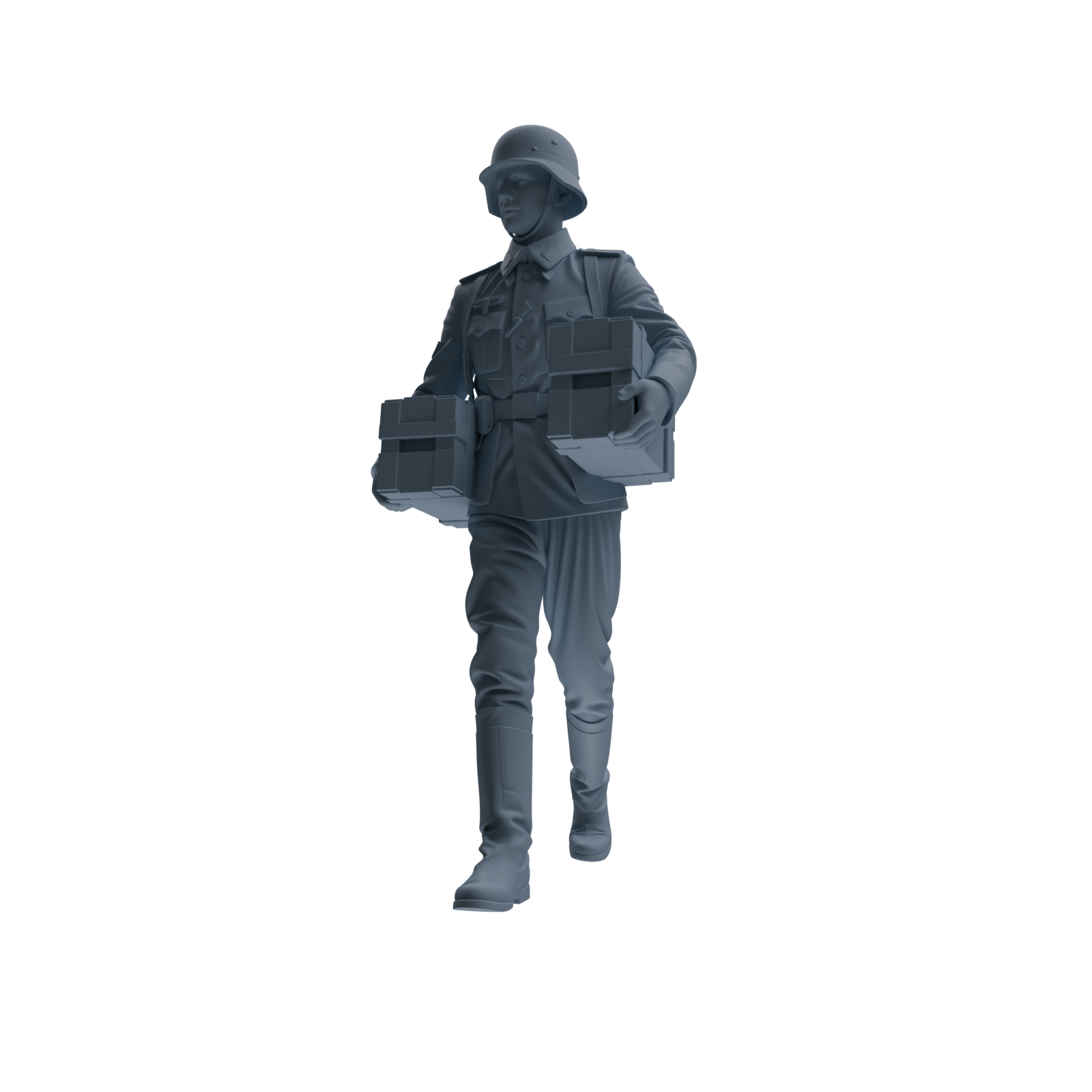MRY-SFW SSTR218 WWII German Army Logistics Soldier Logistics Four-Person Group