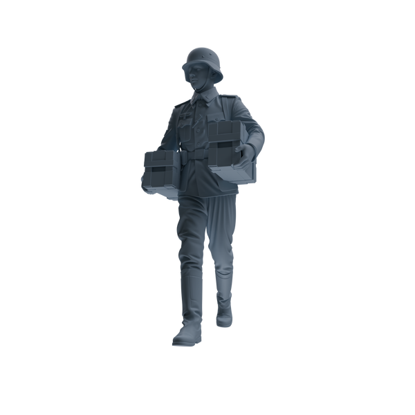 MRY-SFW SSTR218 WWII German Army Logistics Soldier Logistics Four-Person Group