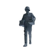 MRY-SFW SSTR218 WWII German Army Logistics Soldier Logistics Four-Person Group