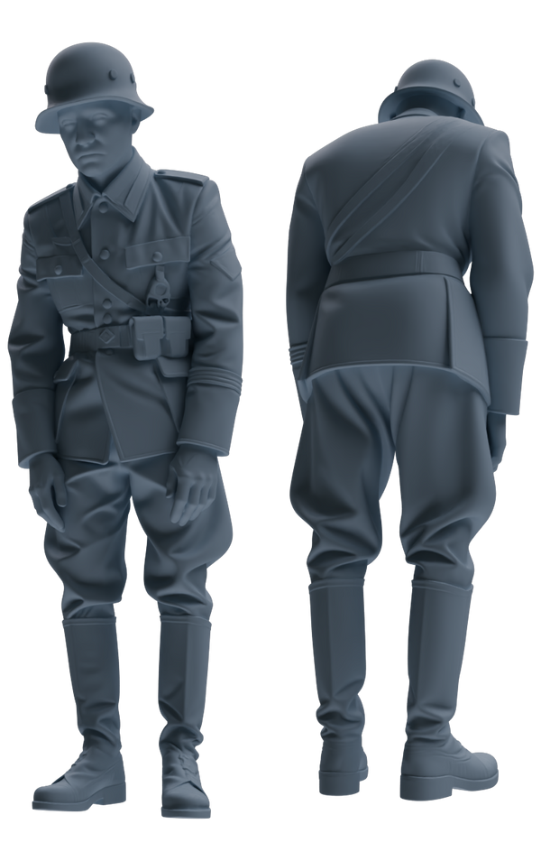 MRY-SFW SSTR001  Miniatures Soldier Model Kit WWII German Army Six-Person Officer Reprimand Group