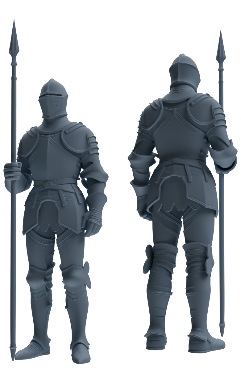 MRY-SFW SSTR093 Miniatures Soldier Model Kit Medieval Knight Six-Person Diplomatic Group
