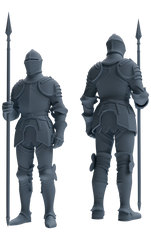 MRY-SFW SSTR093 Miniatures Soldier Model Kit Medieval Knight Six-Person Diplomatic Group