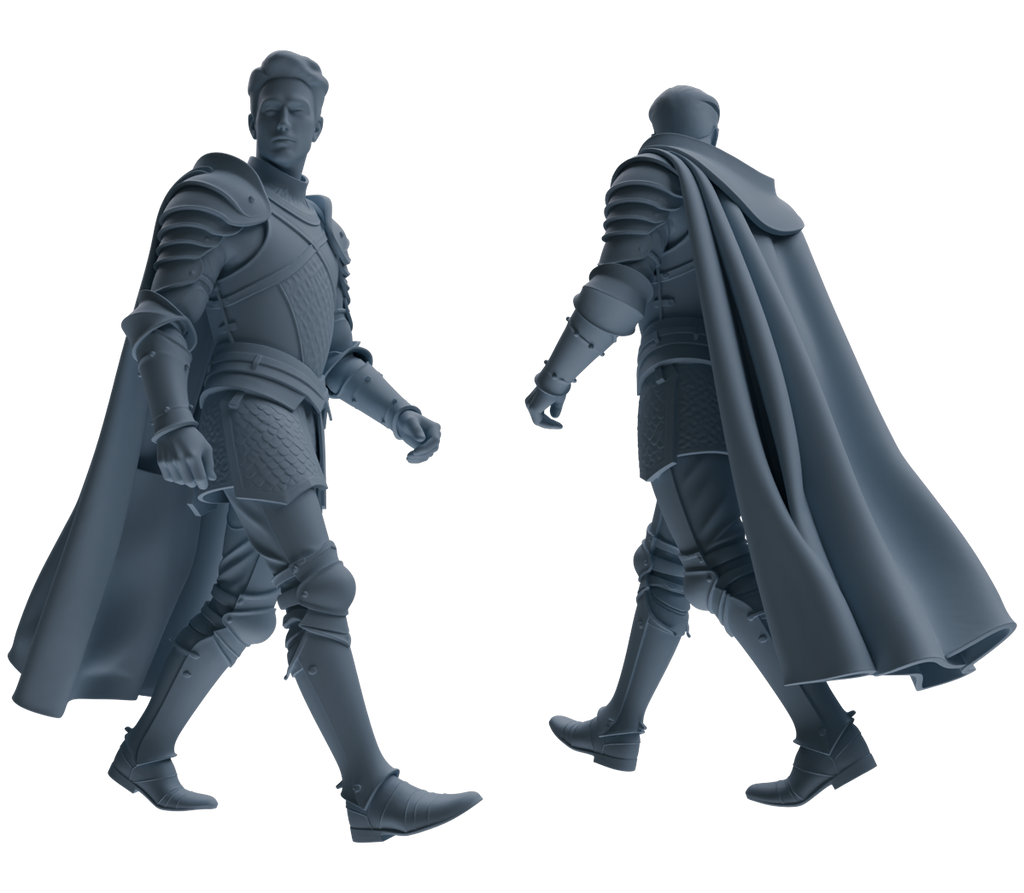 MRY-SFW SSTR079 Miniatures Soldier Model Kit Medieval Knight Without Helmet Six-Person Daily Routine 2