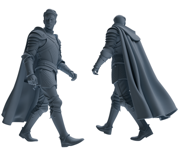 MRY-SFW SSTR079 Miniatures Soldier Model Kit Medieval Knight Without Helmet Six-Person Daily Routine 2