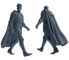 MRY-SFW SSTR079 Miniatures Soldier Model Kit Medieval Knight Without Helmet Six-Person Daily Routine 2