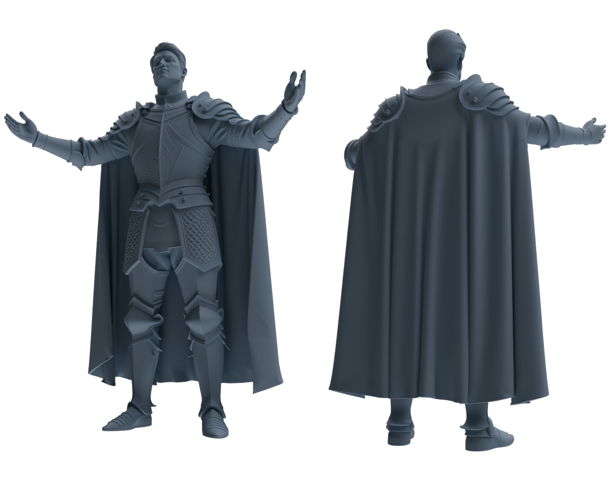 MRY-SFW SSTR083 Miniatures Soldier Model Kit Medieval Knight Without Helmet Five-Person Proclamation Group