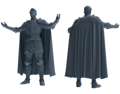 MRY-SFW SSTR083 Miniatures Soldier Model Kit Medieval Knight Without Helmet Five-Person Proclamation Group