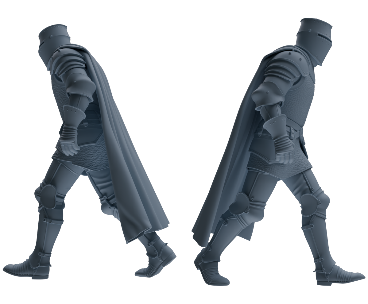 MRY-SFW SSTR092 Miniatures Soldier Model Kit Medieval Knight Six-Person Hunting Group