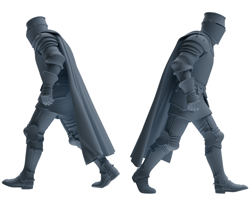 MRY-SFW SSTR092 Miniatures Soldier Model Kit Medieval Knight Six-Person Hunting Group