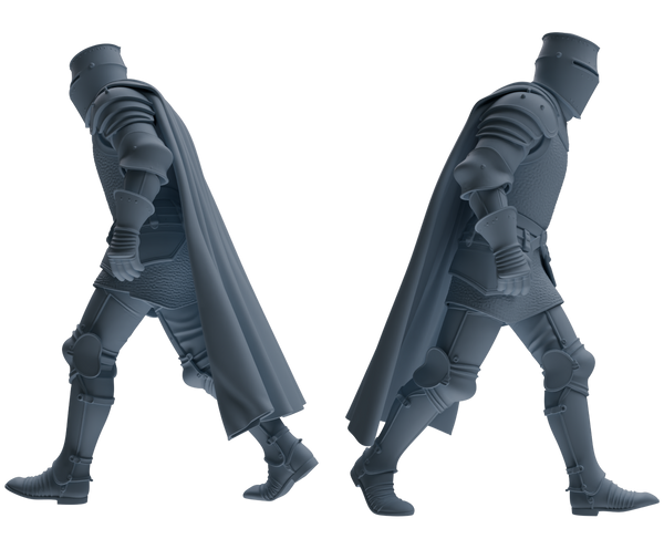 MRY-SFW SSTR092 Miniatures Soldier Model Kit Medieval Knight Six-Person Hunting Group