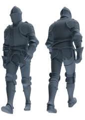 MRY-SFW SSTR094 Miniatures Soldier Model Kit Medieval Knight Six-Person Marching Group