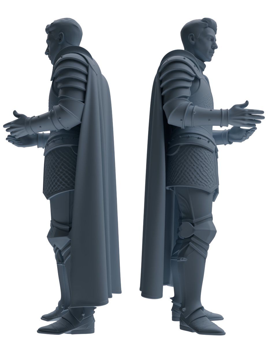 MRY-SFW SSTR080 Miniatures Soldier Model Kit Medieval Knight Without Helmet Six-Person Daily Routine 3