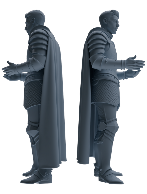 MRY-SFW SSTR080 Miniatures Soldier Model Kit Medieval Knight Without Helmet Six-Person Daily Routine 3