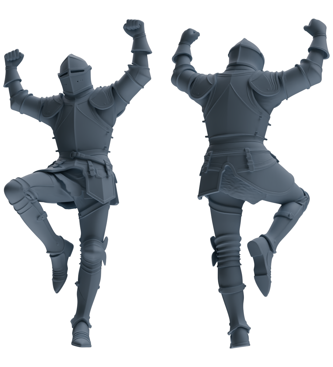 MRY-SFW SSTR090 Miniatures Soldier Model Kit Medieval Knight Six-Person Celebration Group