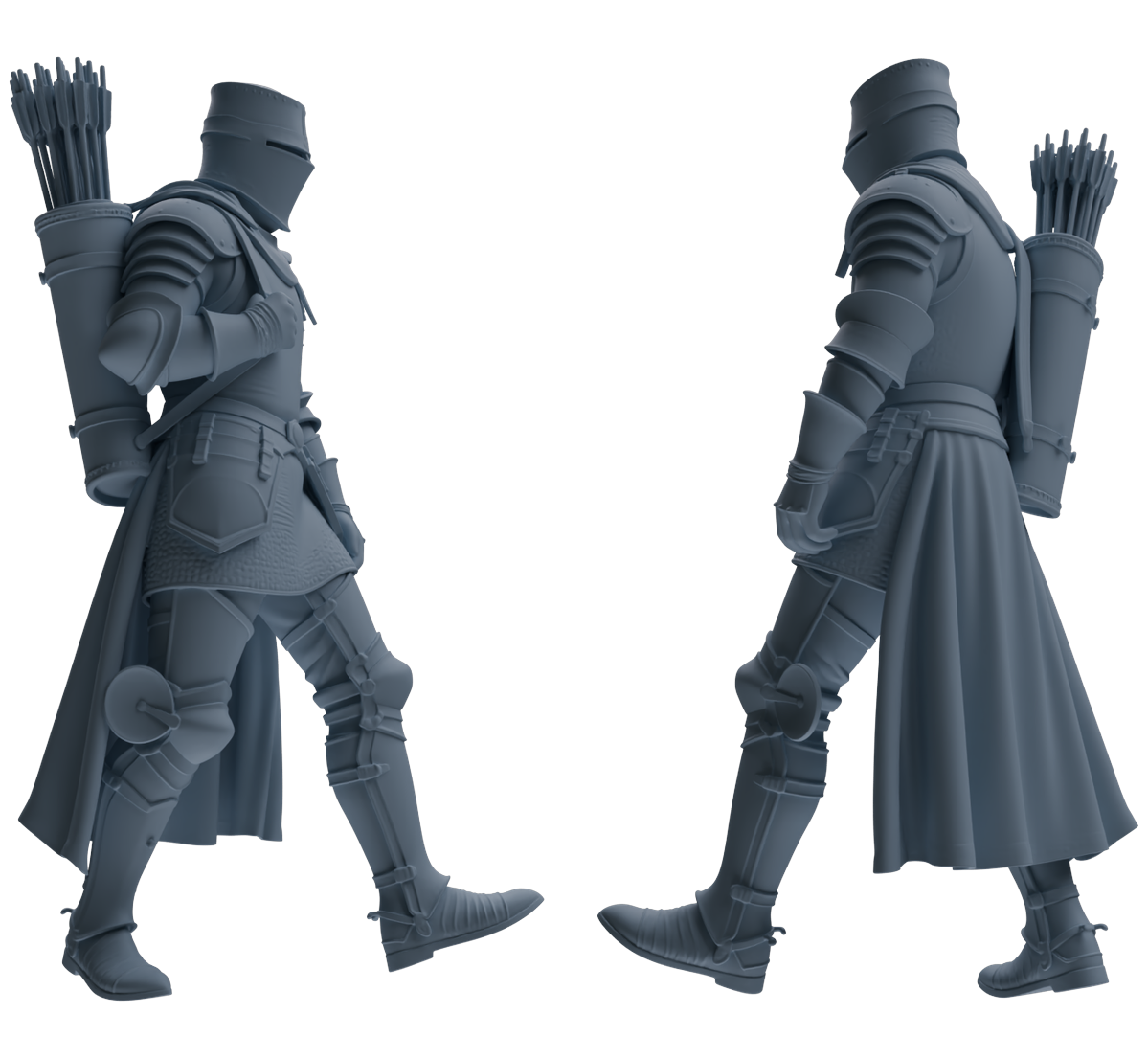 MRY-SFW SSTR084 Miniatures Soldier Model Kit Medieval Knight Five-Person Supply Carrying Group