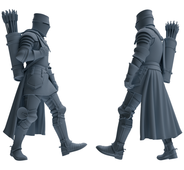 MRY-SFW SSTR084 Miniatures Soldier Model Kit Medieval Knight Five-Person Supply Carrying Group