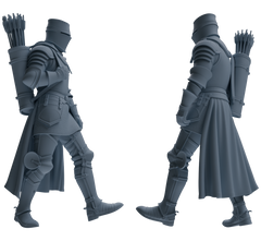 MRY-SFW SSTR084 Miniatures Soldier Model Kit Medieval Knight Five-Person Supply Carrying Group
