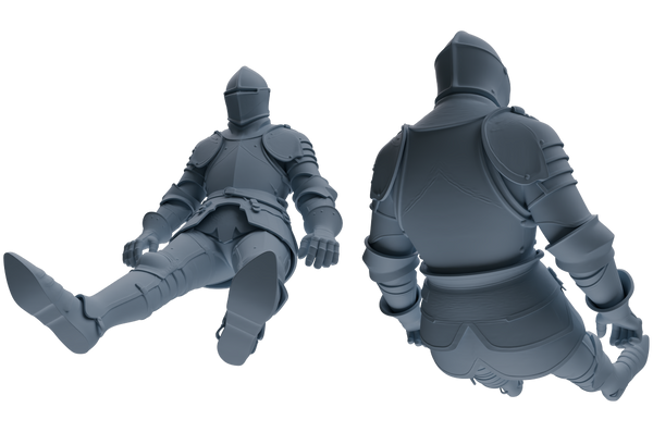 MRY-SFW SSTR098 Miniatures Soldier Model Kit Medieval Knight Six-Person Battle Group