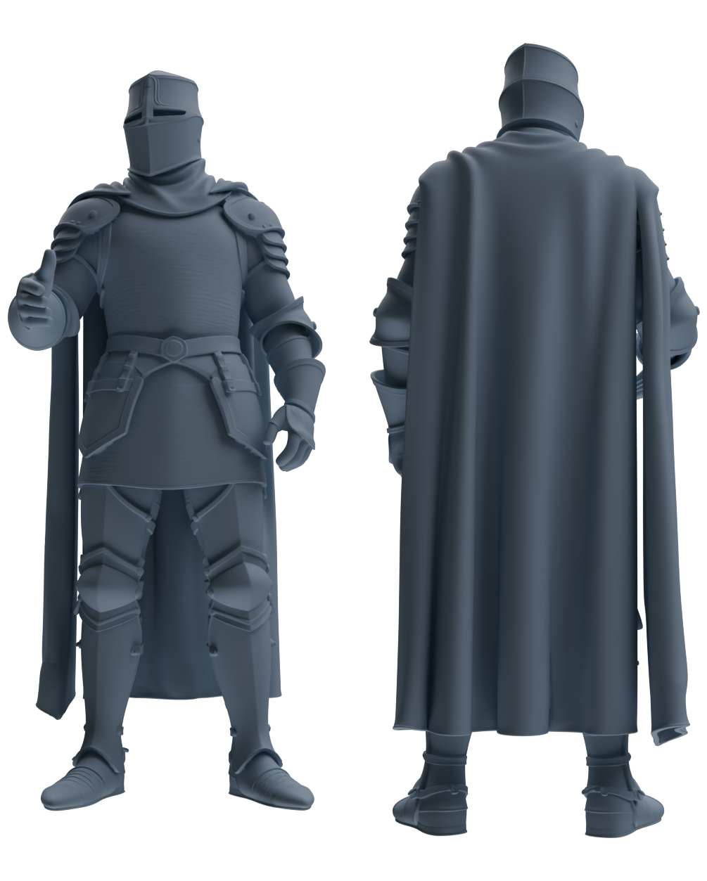 MRY-SFW SSTR091 Miniatures Soldier Model Kit Medieval Knight Five-Person Celebration Group