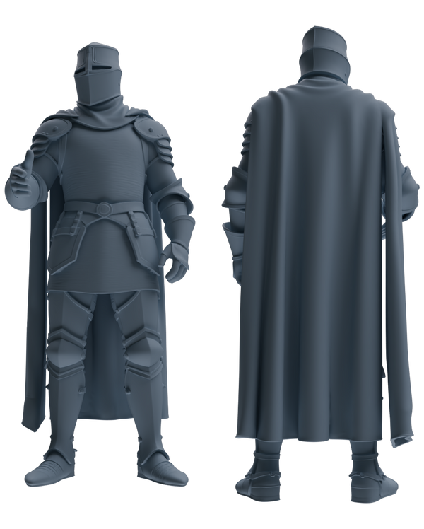 MRY-SFW SSTR091 Miniatures Soldier Model Kit Medieval Knight Five-Person Celebration Group