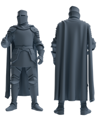 MRY-SFW SSTR091 Miniatures Soldier Model Kit Medieval Knight Five-Person Celebration Group