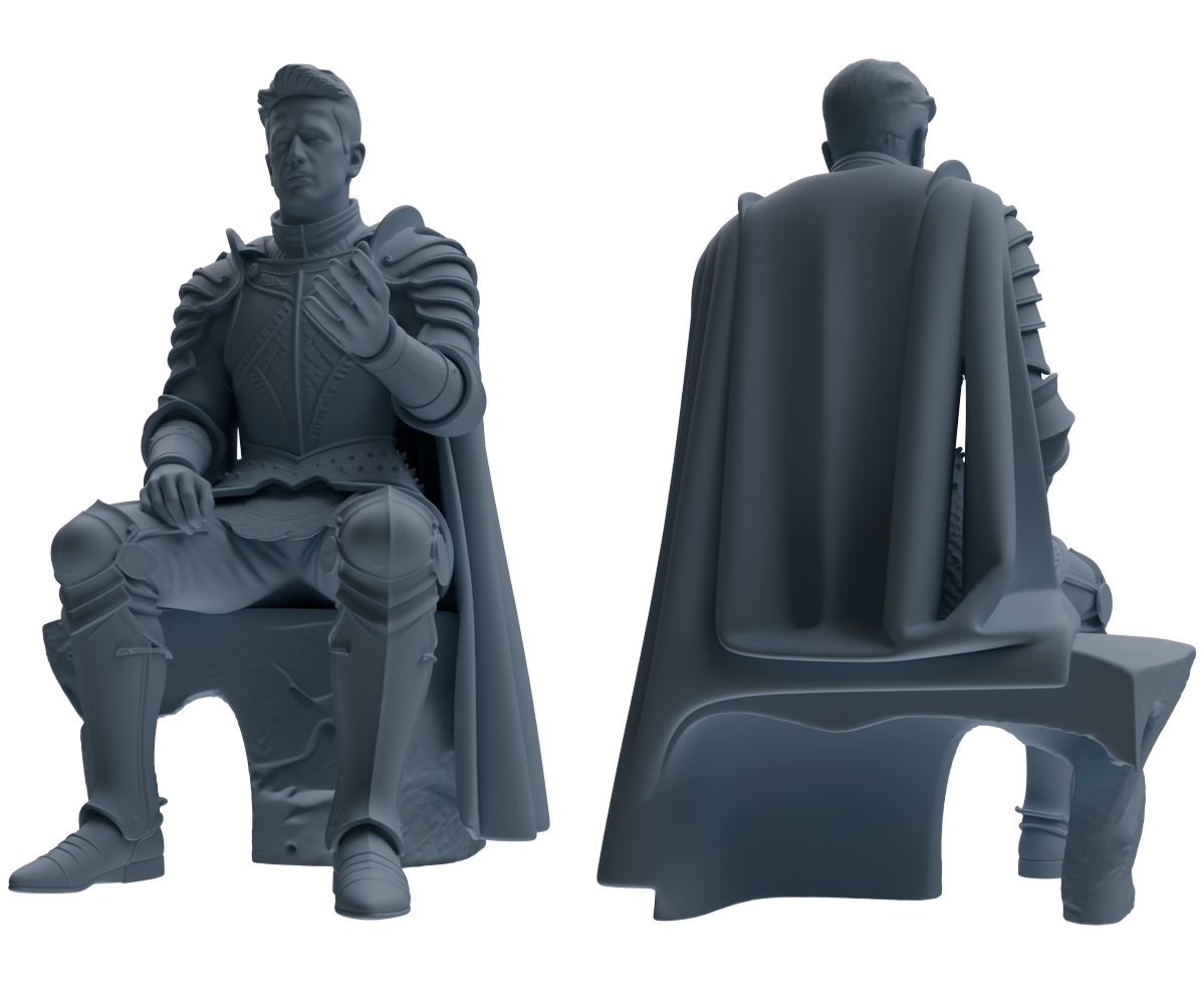 MRY-SFW SSTR078 Miniatures Soldier Model Kit Medieval Knight Without Helmet Five-Person Conversation Group