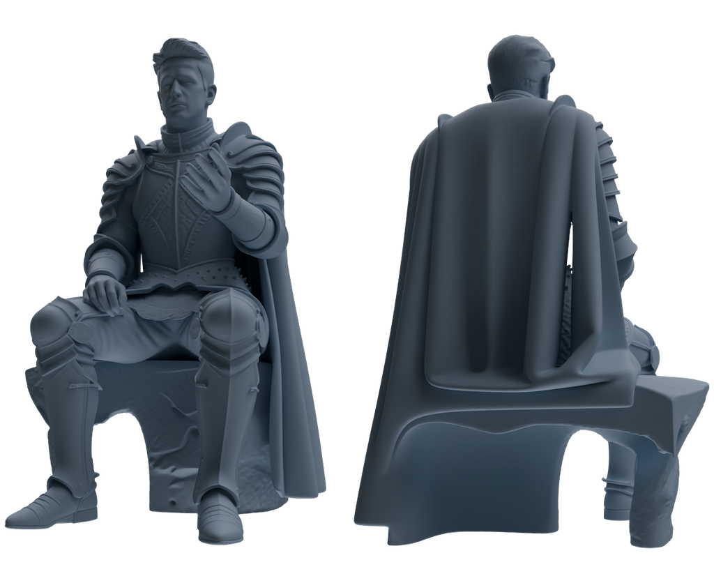 MRY-SFW SSTR078 Miniatures Soldier Model Kit Medieval Knight Without Helmet Five-Person Conversation Group