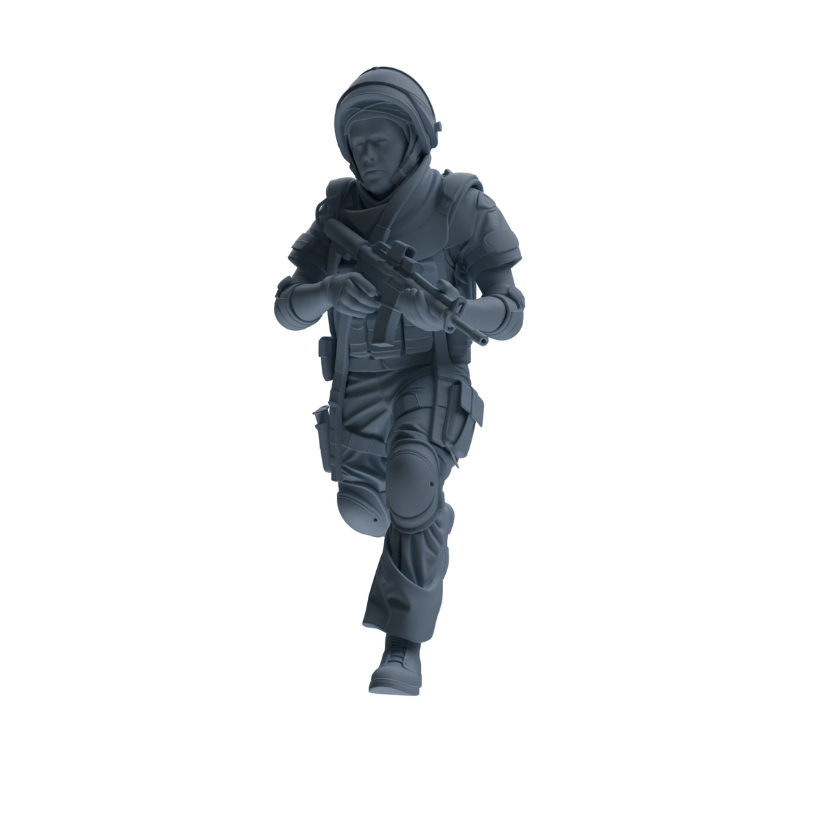MRY-SFW SSTR322 Modern Counter-Terrorism SWAT Shield Bearer Combat Four-Person Group — detail view 2