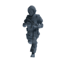 MRY-SFW SSTR322 Modern Counter-Terrorism SWAT Shield Bearer Combat Four-Person Group