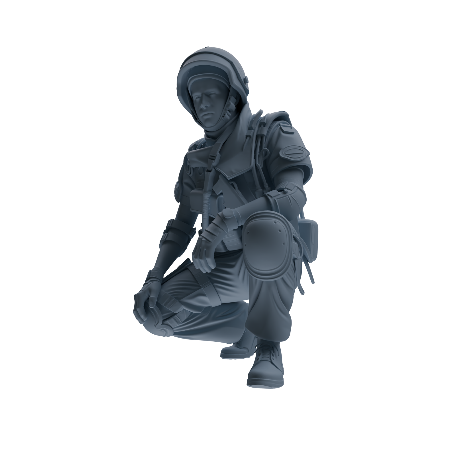 MRY-SFW SSTR324 Modern Counter-Terrorism SWAT Shield Bearer Combat 3 Four-Person Group