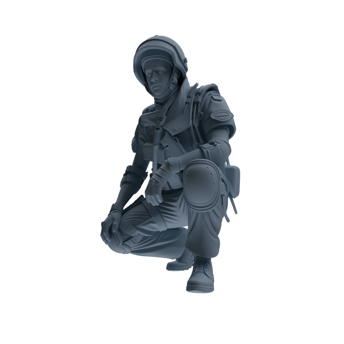 MRY-SFW SSTR324 Modern Counter-Terrorism SWAT Shield Bearer Combat 3 Four-Person Group — detail view 2