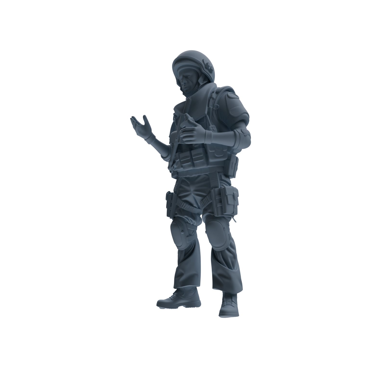 MRY-SFW SSTR315 Modern Counter-Terrorism SWAT Shield Bearer Conversation Four-Person Group