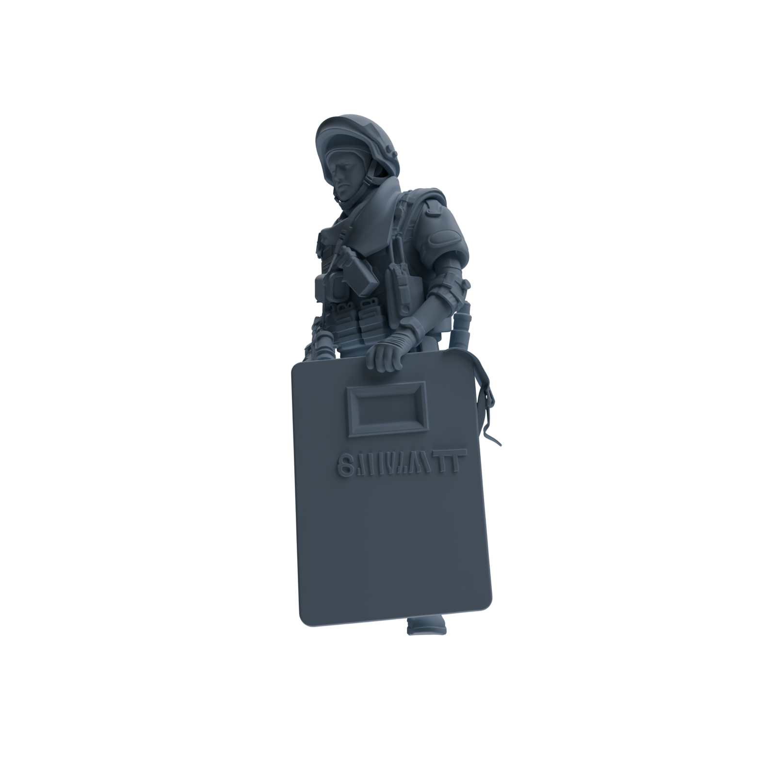 MRY-SFW SSTR321 Modern Counter-Terrorism SWAT Shield Bearer Garrison Four-Person Group