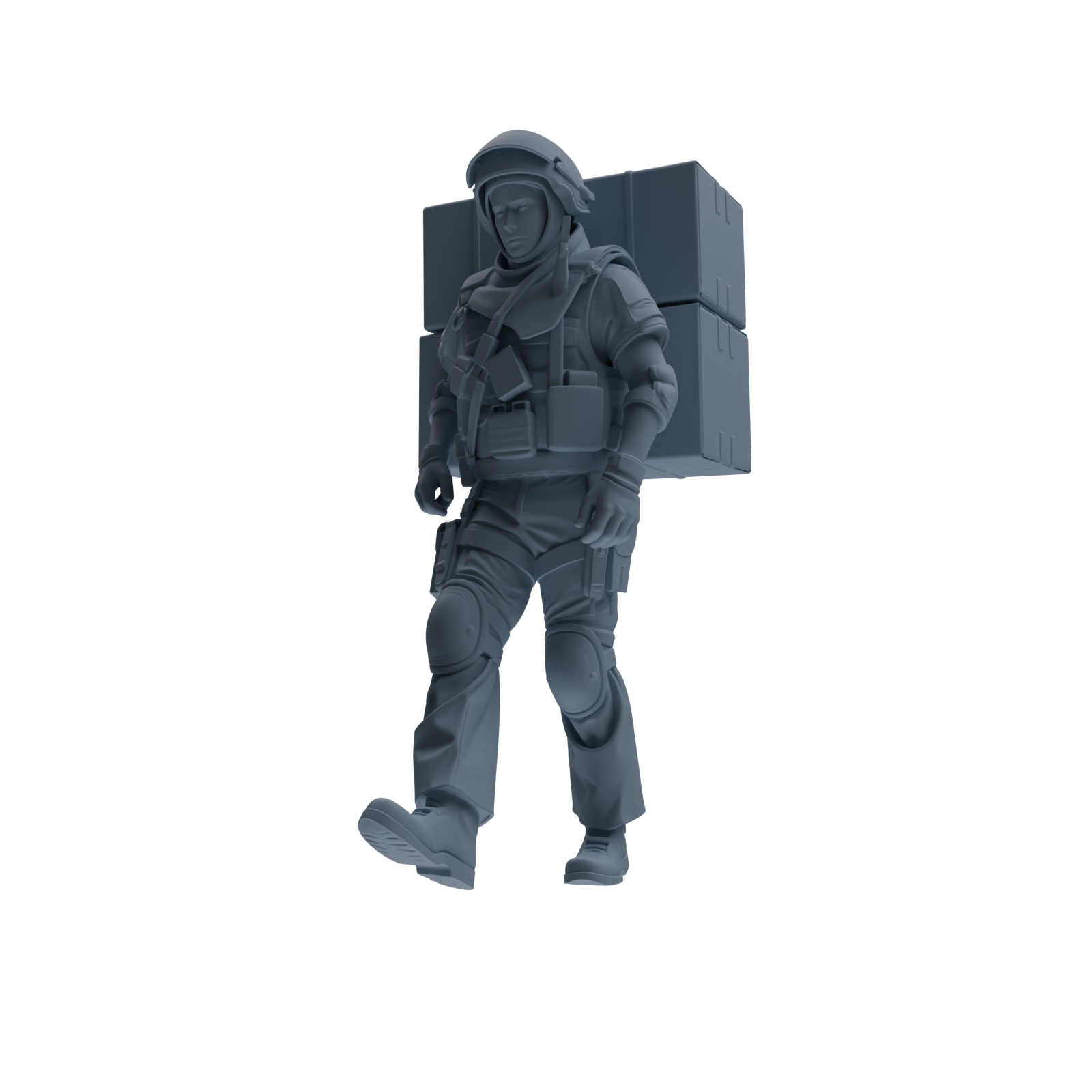 MRY-SFW SSTR314 Modern Counter-Terrorism SWAT Shield Bearer Logistics Four-Person Group